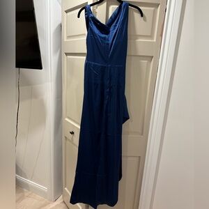 Elegant Blue Maxi Dress